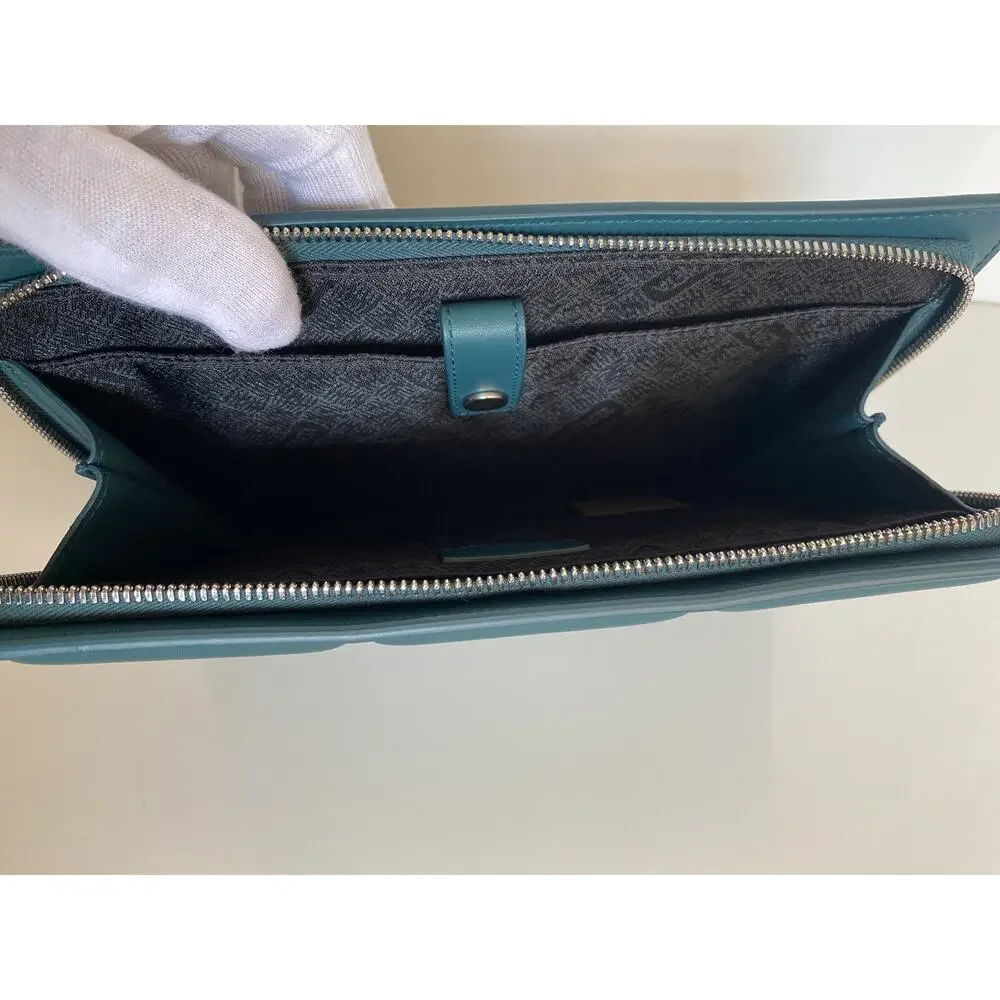 Bottega Veneta Butter Calf Leather Document Case Green 592855 NWT $1900